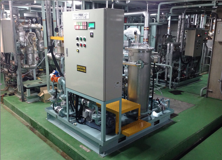 沖縄電力久米島発電所10号機、内燃力発電潤滑油清浄装置